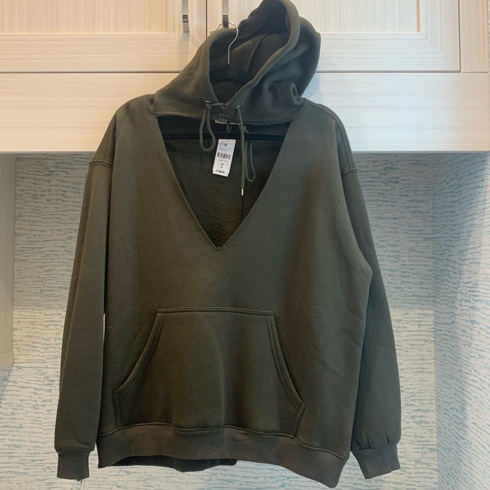 Oversized Emma & Sam cut out sweatshirt